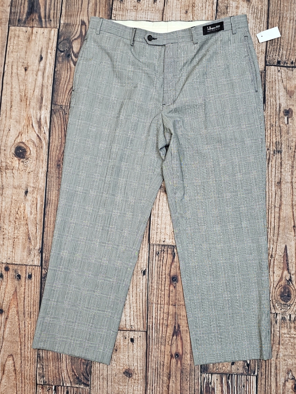 Brooks Brothers Regent Fit Tollegno 1900 Fabric Italy Plaid Men's 38x26 NWT